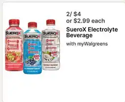 Walgreens SueroX Electrolyte Beverage offer