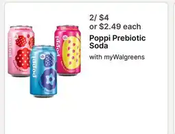 Walgreens Poppi Prebiotic Soda offer