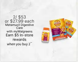 Walgreens Metamucil Digestive Care offer