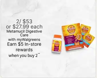 Walgreens Metamucil Digestive Care offer