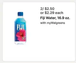 Walgreens Fiji Water, 16.9 oz offer