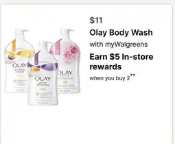 Walgreens Olay Body Wash offer
