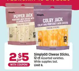 Grocery Outlet SimplyGO Cheese Sticks offer