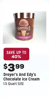 Grocery Outlet Chocolate Ice Cream offer