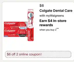 Walgreens Colgate Dental Care offer