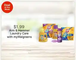 Walgreens Arm & Hammer Laundry Care offer