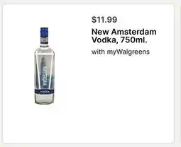 Walgreens New Amsterdam Vodka, 750ml offer