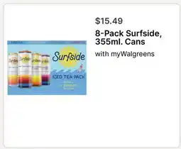 Walgreens 8-Pack Surfside, 355ml. Cans offer
