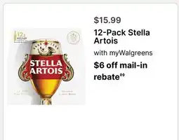Walgreens 12-Pack Stella Artois offer