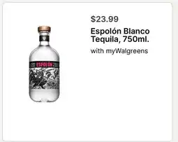 Walgreens Espolón Blanco Tequila offer
