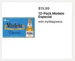 Walgreens 12-Pack Modelo Especial offer