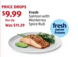 Aldi Fresh Salmon with Monterrey Spice Rub offer