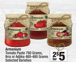 Super King Markets Armenium Tomato Paste 780 Grams, Ikra or Adjika 460-480 Grams offer