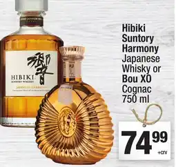 Super King Markets Hibiki Suntory Harmony Japanese Whisky or Bou XO Cognac offer