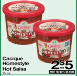 Superior Grocers Cacique Homestyle Hot Salsa offer