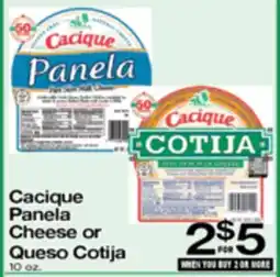Superior Grocers Cacique Panela Cheese or Queso Cotija offer