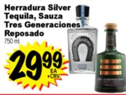 Superior Grocers Herradura Silver Tequila, Sauza Tres Generaciones Reposado offer