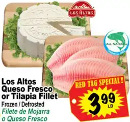 Superior Grocers Los Altos Queso Fresco or Tilapia Fillet offer