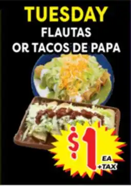 Superior Grocers FLAUTAS OR TACOS DE PAPA offer