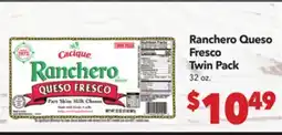 Vallarta Supermarkets Ranchero Queso Fresco Twin Pack offer