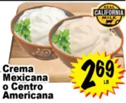 Superior Grocers Crema Mexicana o Centro Americana offer