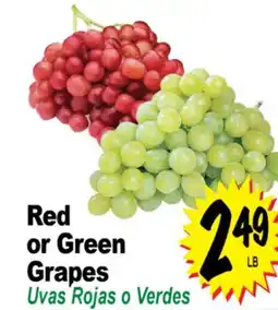 Superior Grocers Red or Green Grapes offer