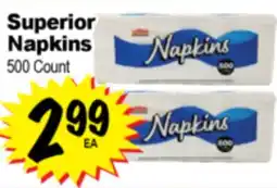 Superior Grocers Superior Napkins offer