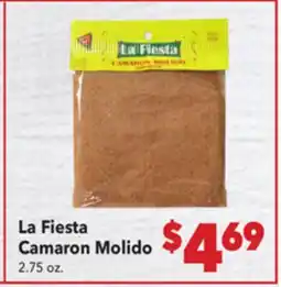 Vallarta Supermarkets La Fiesta Camaron Molido offer