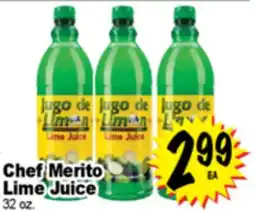 Superior Grocers Chef Merito Lime Juice offer