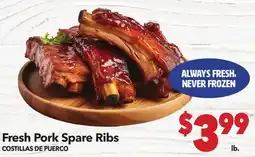 Vallarta Supermarkets Fresh Pork Spare Ribs /COSTILLAS DE PUERCO offer