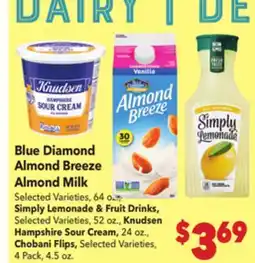 Vallarta Supermarkets Blue Diamond Almond Breeze Almond Milk offer