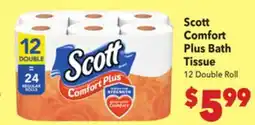 Vallarta Supermarkets Scott Comfort Plus Bath Tissue offer