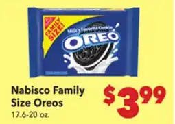 Vallarta Supermarkets Nabisco Family Size Oreos offer