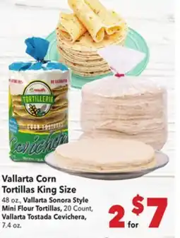 Vallarta Supermarkets Vallarta Corn Tortillas King Size offer