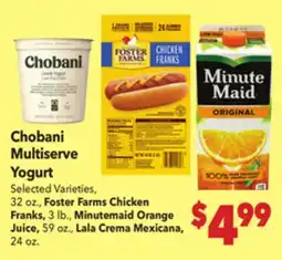 Vallarta Supermarkets Chobani Multiserve Yogurt offer