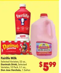 Vallarta Supermarkets Fairlife Milk offer