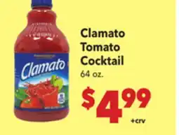 Vallarta Supermarkets Clamato Tomato Cocktail offer