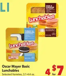 Vallarta Supermarkets Oscar Mayer Basic Lunchables offer