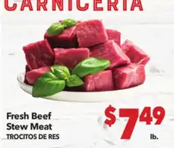 Vallarta Supermarkets Fresh Beef Stew Meat / TROCITOS DE RES offer