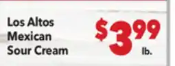 Vallarta Supermarkets Los Altos Mexican Sour Cream offer