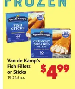 Vallarta Supermarkets Van de Kamp's Fish Fillets or Sticks offer