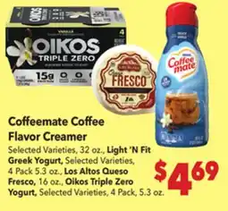 Vallarta Supermarkets Coffeemate Coffee Flavor Creamer offer