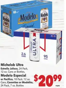 Vallarta Supermarkets Michelob Ultra offer