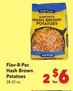 Vallarta Supermarkets Flav-R-Pac Hash Brown Potatoes offer