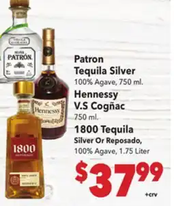 Vallarta Supermarkets Patron Tequila Silver offer