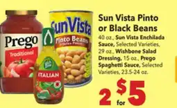 Vallarta Supermarkets Sun Vista Pinto or Black Beans offer