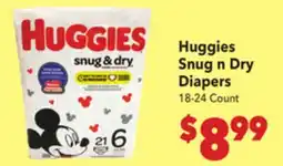 Vallarta Supermarkets Huggies Snug n Dry Diapers offer