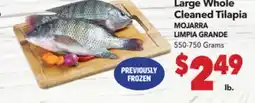 Vallarta Supermarkets Large Whole Cleaned Tilapia offer
