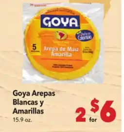 Vallarta Supermarkets Goya / Arepas Blancas y Amarillas offer