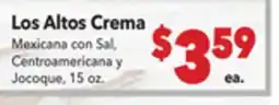 Vallarta Supermarkets Los Altos Crema offer